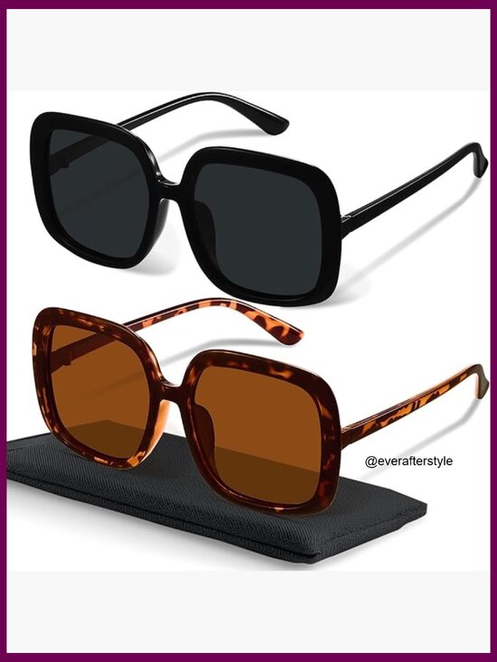 Metal Frame Polarized Sunglasses, Oversized Retro Aviator Style main image 6